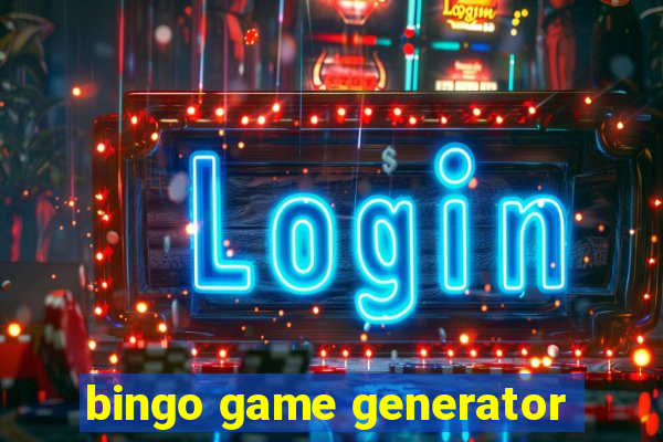 bingo game generator