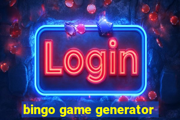 bingo game generator