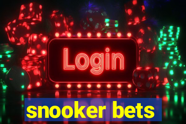 snooker bets