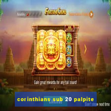 corinthians sub 20 palpite