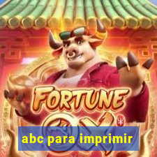 abc para imprimir