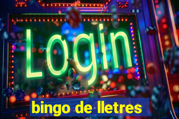 bingo de lletres