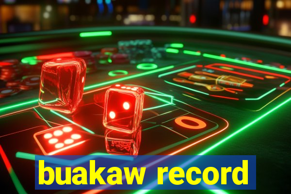 buakaw record