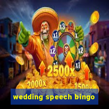 wedding speech bingo