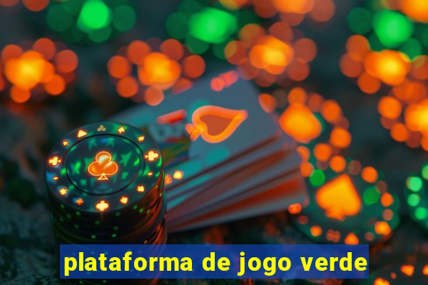 plataforma de jogo verde