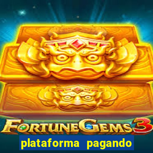 plataforma pagando bem hoje