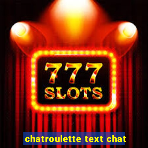 chatroulette text chat