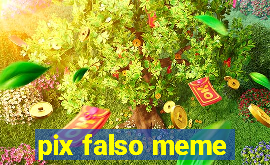 pix falso meme