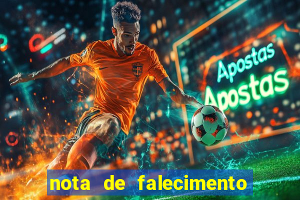 nota de falecimento a tribuna santos hoje