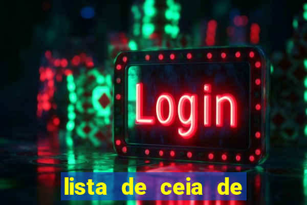 lista de ceia de natal para 20 pessoas