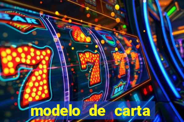 modelo de carta para encontristas