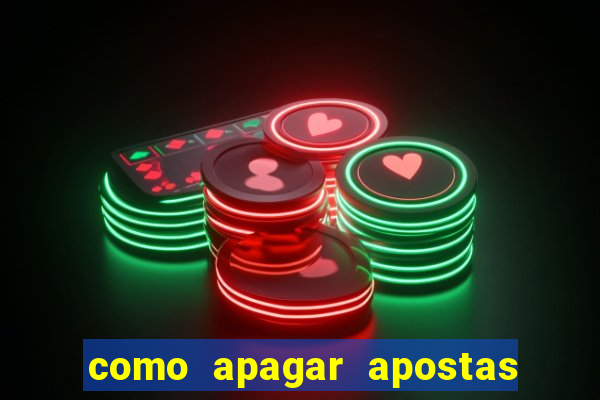 como apagar apostas no app da caixa