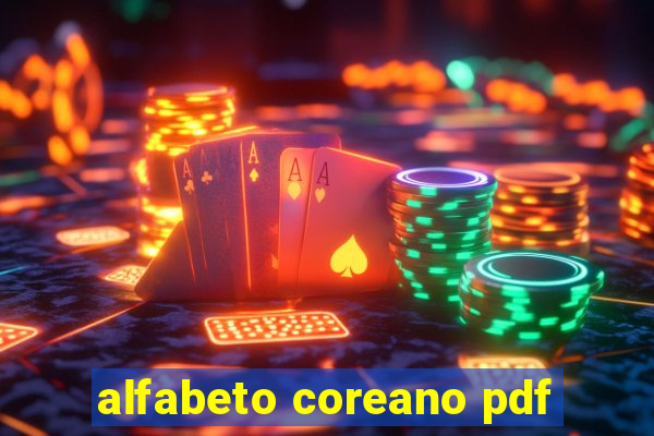alfabeto coreano pdf