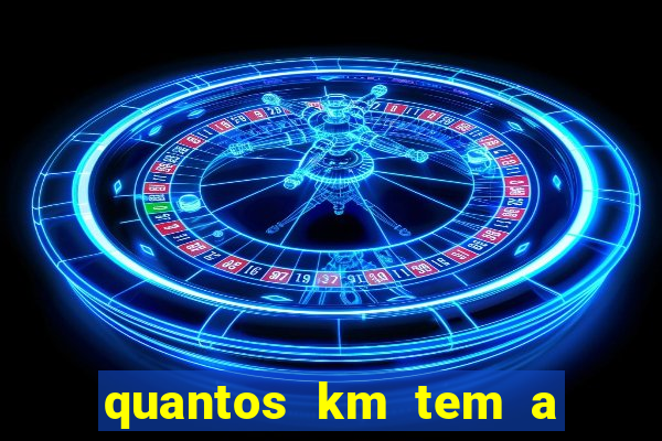 quantos km tem a serra de santos