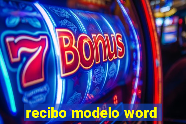 recibo modelo word