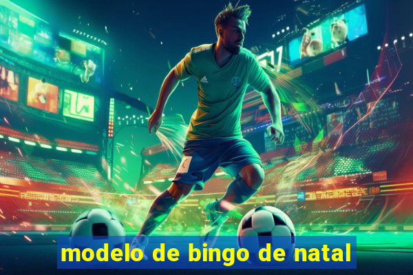 modelo de bingo de natal