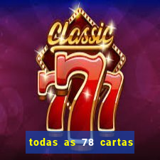 todas as 78 cartas do tarot