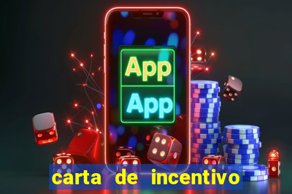 carta de incentivo para alunos