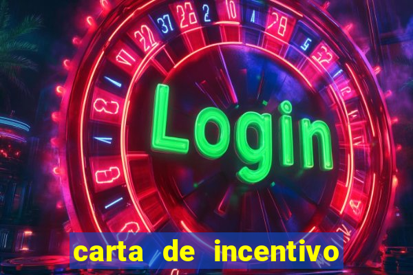 carta de incentivo para alunos