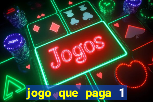 jogo que paga 1 real no pix