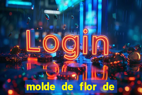 molde de flor de eva grande para imprimir