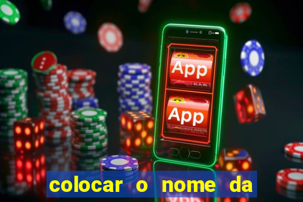colocar o nome da pessoa no congelador