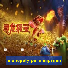 monopoly para imprimir