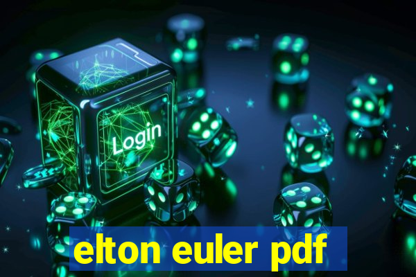 elton euler pdf