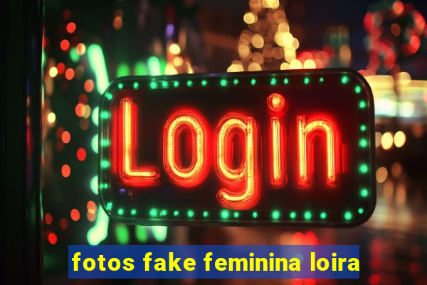 fotos fake feminina loira