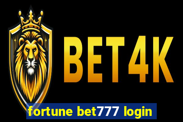 fortune bet777 login