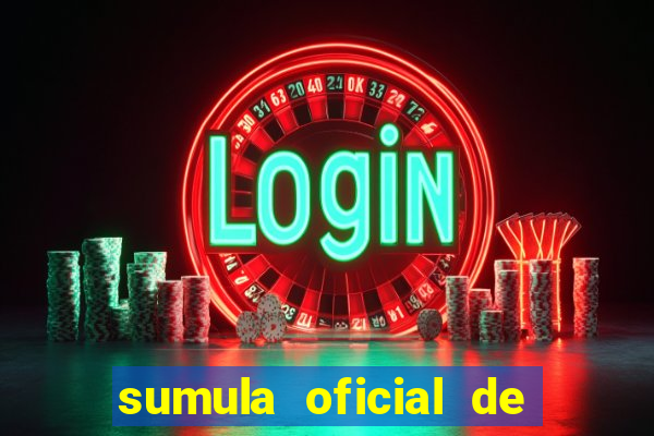 sumula oficial de futebol 7 society excel