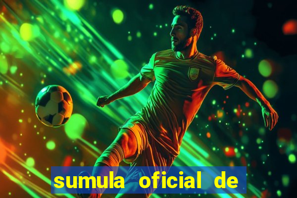 sumula oficial de futebol 7 society excel