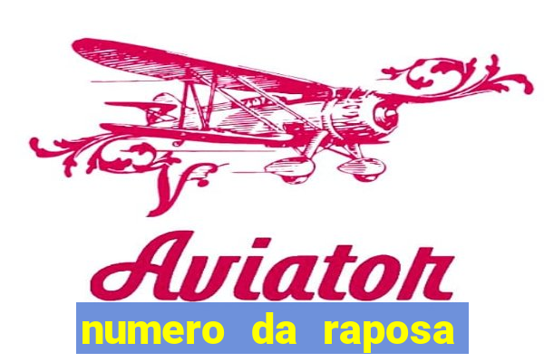 numero da raposa jogo do bicho