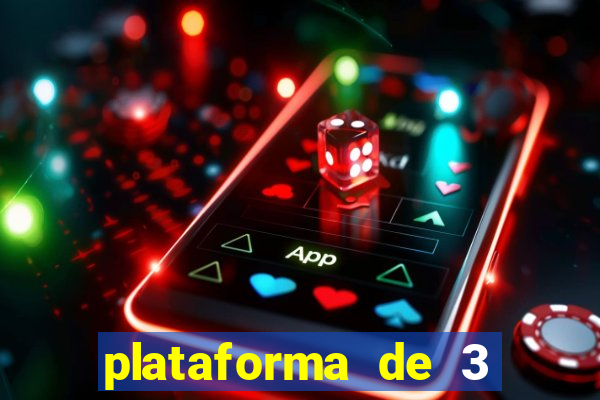 plataforma de 3 reais jogo
