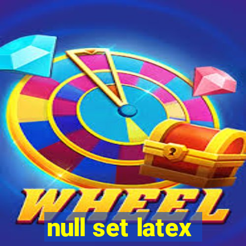 null set latex