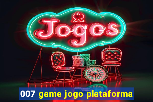007 game jogo plataforma