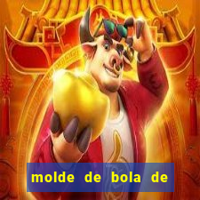 molde de bola de futebol para imprimir