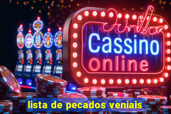 lista de pecados veniais