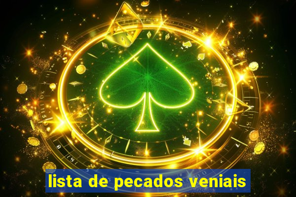 lista de pecados veniais
