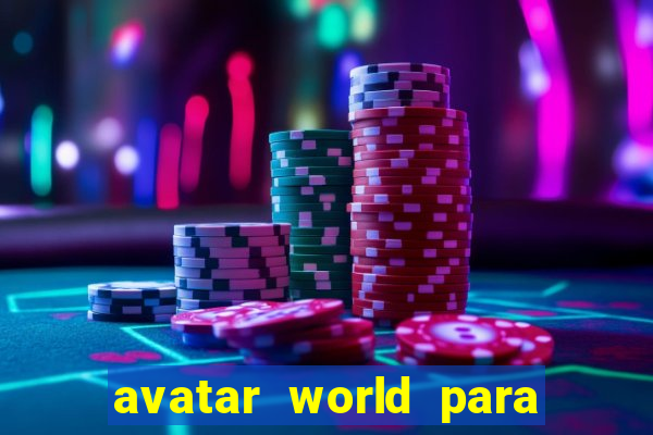 avatar world para colorir e imprimir