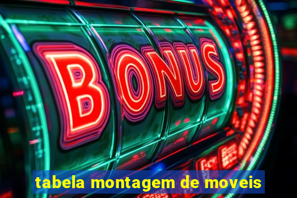 tabela montagem de moveis