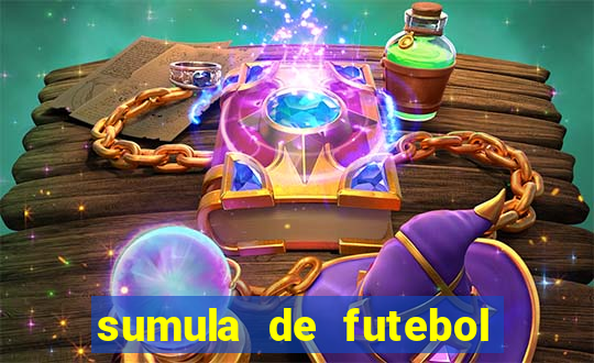 sumula de futebol de campo cbf