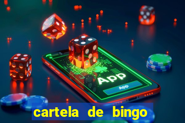 cartela de bingo cha de panela