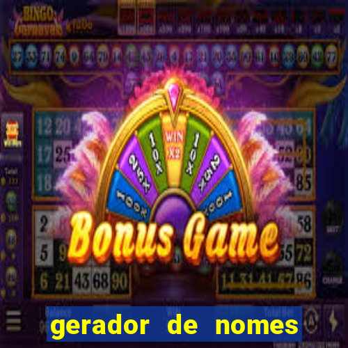 gerador de nomes para jogos