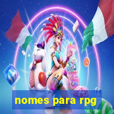 nomes para rpg