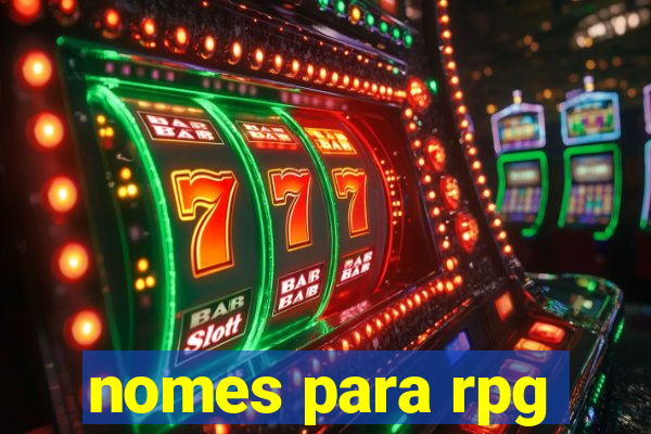 nomes para rpg