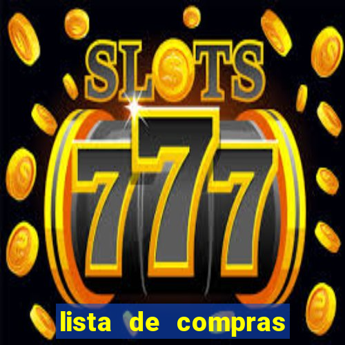 lista de compras para casa nova