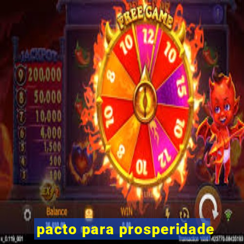 pacto para prosperidade