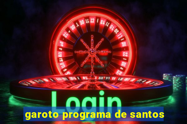 garoto programa de santos