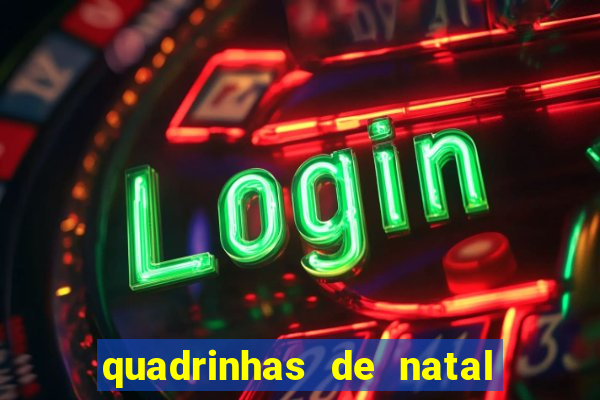 quadrinhas de natal para educação infantil